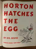 Horton Hatches the Egg (Used Hardcover) - Dr. Suess (Vintage, 1940)