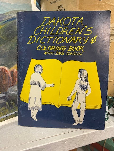 Dakota Children's Dictionary & Coloring Book - Barb Sokolow (Rare Vintage Book, 1989)
