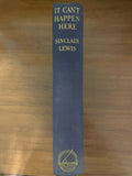 It Can't Happen Here (Used Hardcover)  - Sinclair Lewis (Vintage, 1935)