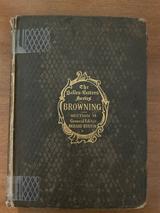 The Belles Lettres Series: Browning and Tennyson (Vintage, 1899, 2 Book Set)