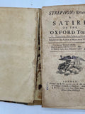 Strephon's Revenge: A Satire on the Oxford Toafts - Nicholas Amhurst (Rare, 1718)